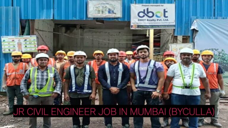 Jr Civil Engineer Job in Mumbai (Byculla) | 1–3 Years Experience | Apply Now