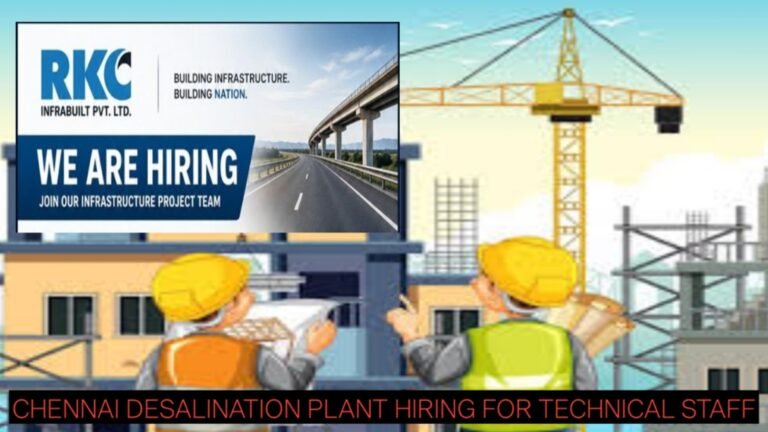RKC Infrabuilt Jobs 2026: Latest Vacancies for Civil, Planning, QA/QC & Store Professionals