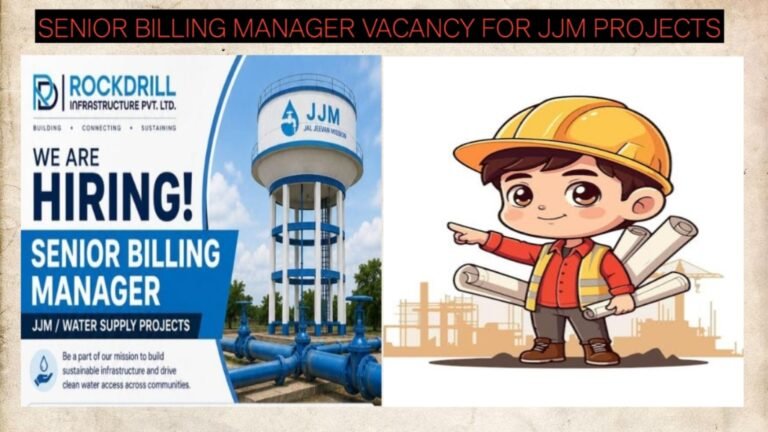 Rockdrill Infrastructure Jobs 2026: Senior Billing Manager Vacancy for JJM Projects