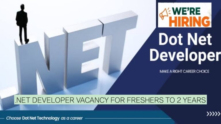 Adiras Technologies Jobs 2026: .NET Developer Vacancy for Freshers to 2 Years