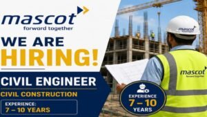Civil Construction Jobs in Sanand 2026: Apply for Civil Engineer Position at Mascot Infrastructure